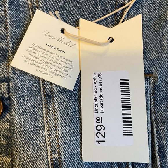 NEW Unpublished Jean Jacket - Picture 4 of 4